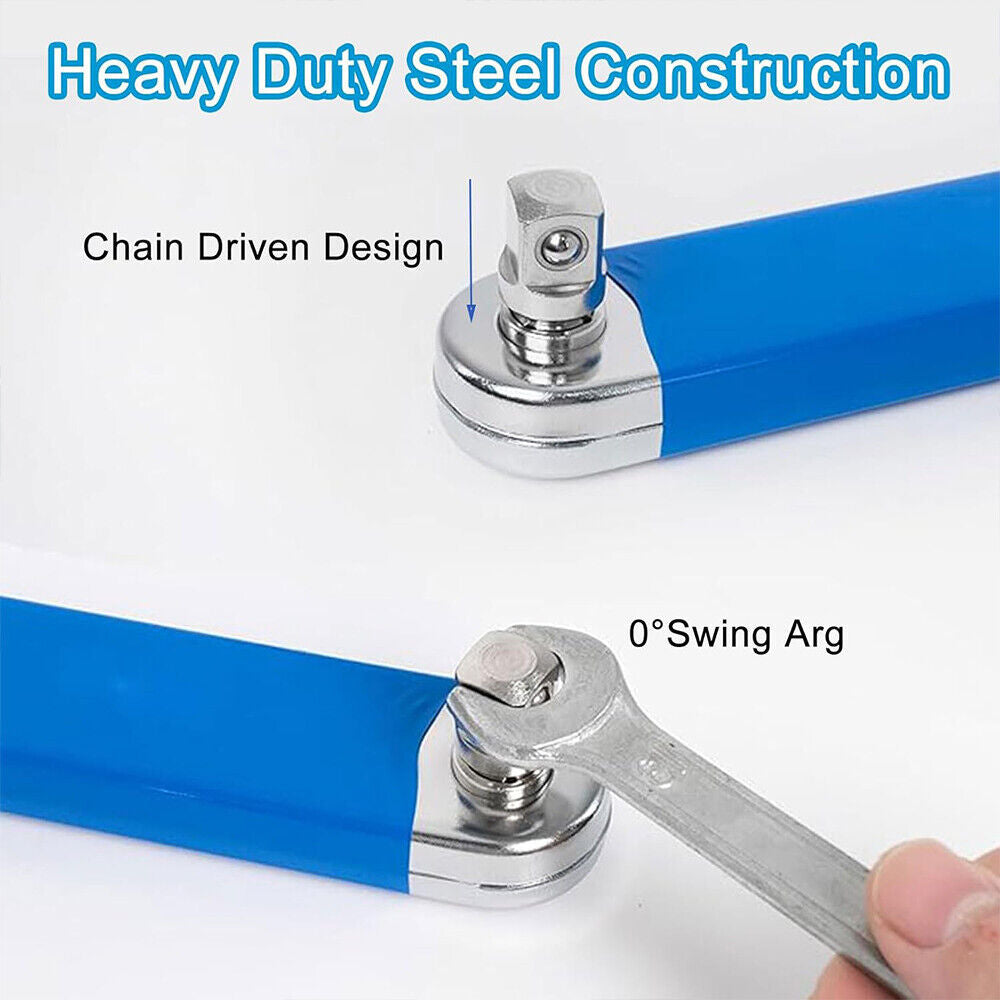 Offset Extension Wrench Ratchet Spanner Wrench Extender Adapters Multifunction