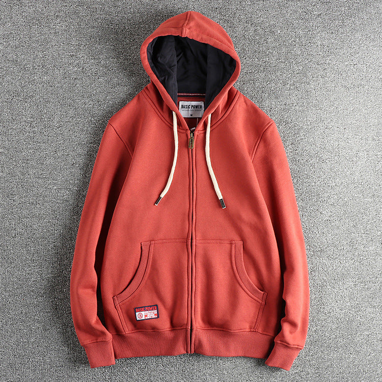 Cardigan Sweater Men's All-match Casual Solid Color Hoodie Fashion