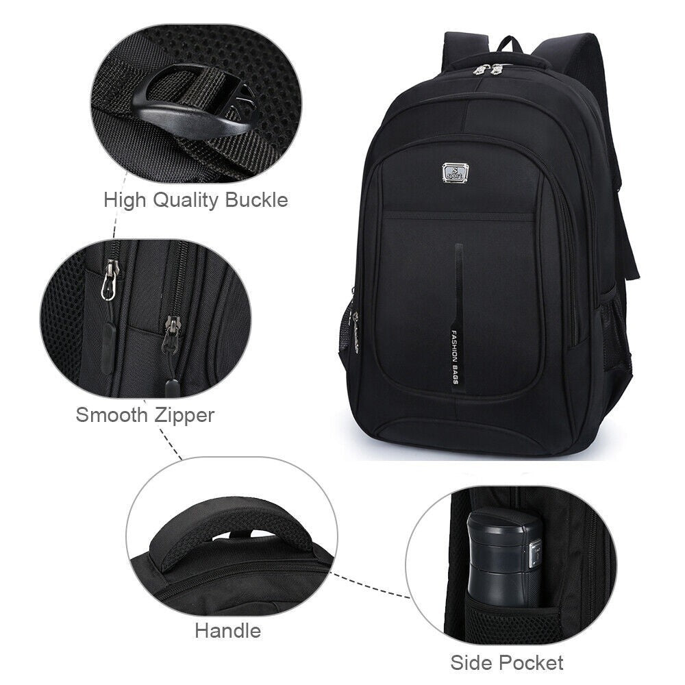 17.3 Laptop Backpack 40L Large Waterproof Rucksack Travel Bag