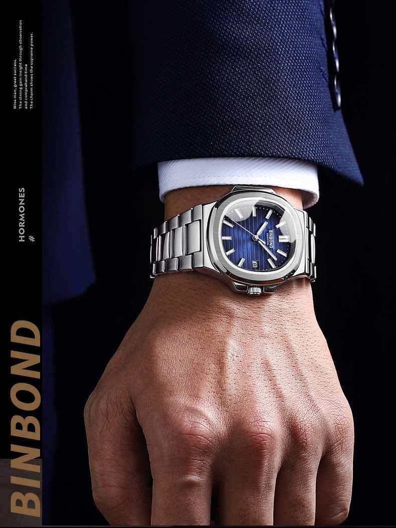 Men's Business Fashion Waterproof Square Watch
