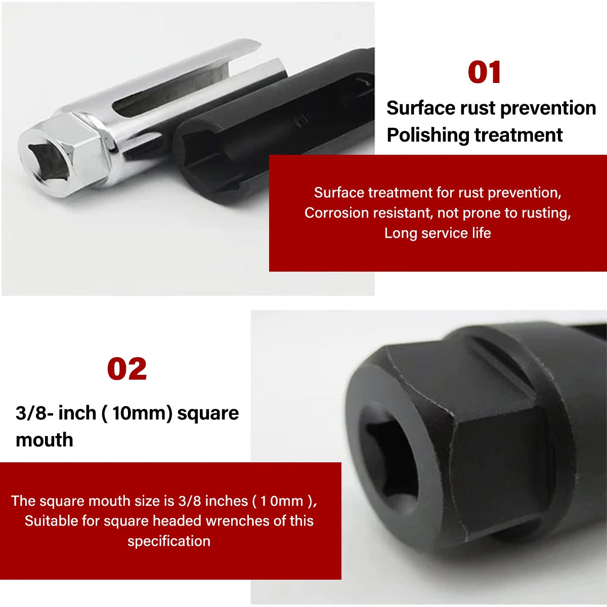 7x OXYGEN INJECTOR SENSOR SOCKET REMOVAL SET TOOL ENGINE 22MM27MM29MM 15-20