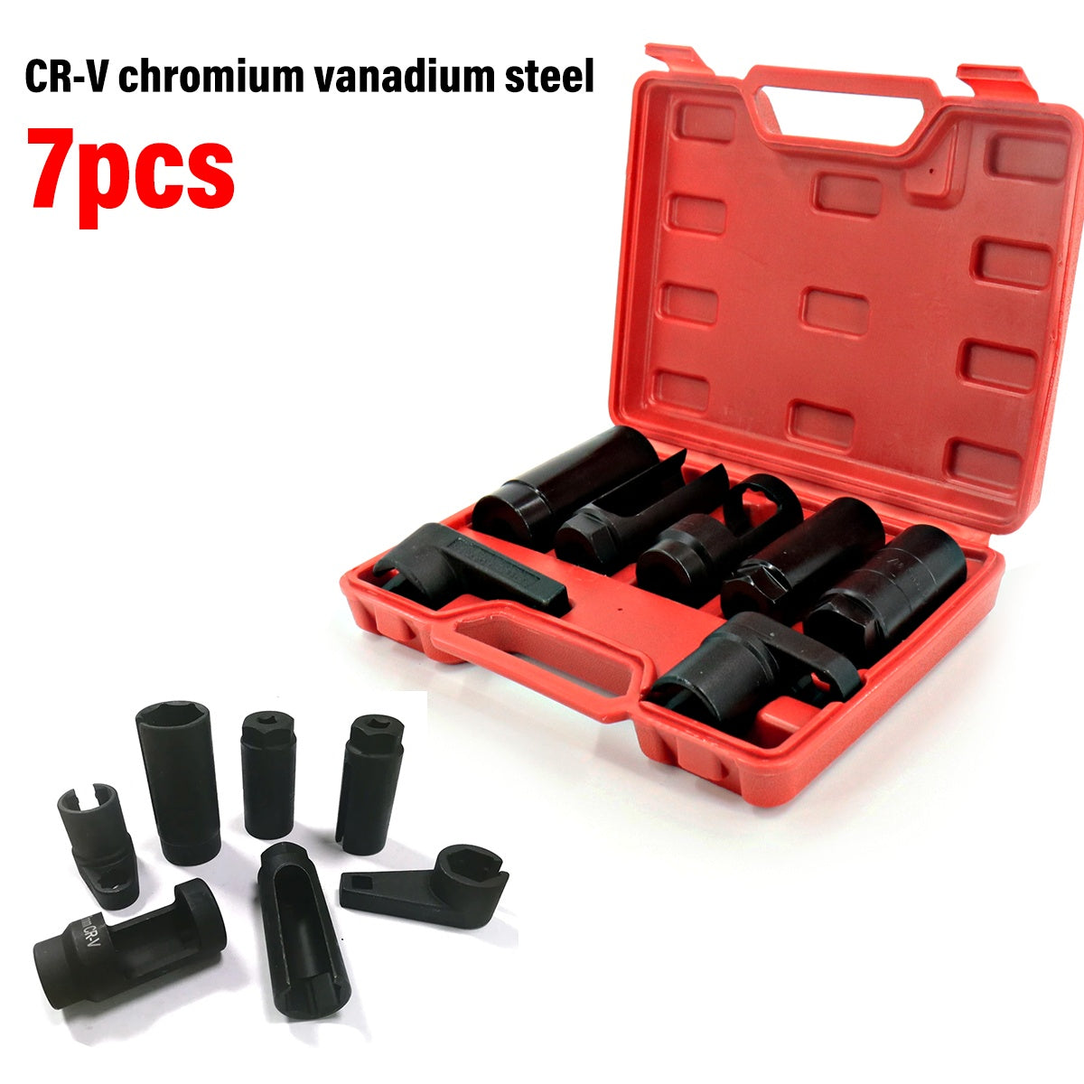 7x OXYGEN INJECTOR SENSOR SOCKET REMOVAL SET TOOL ENGINE 22MM27MM29MM 15-20