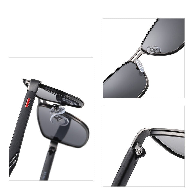 Retro Square Frame Men's Sunglasses