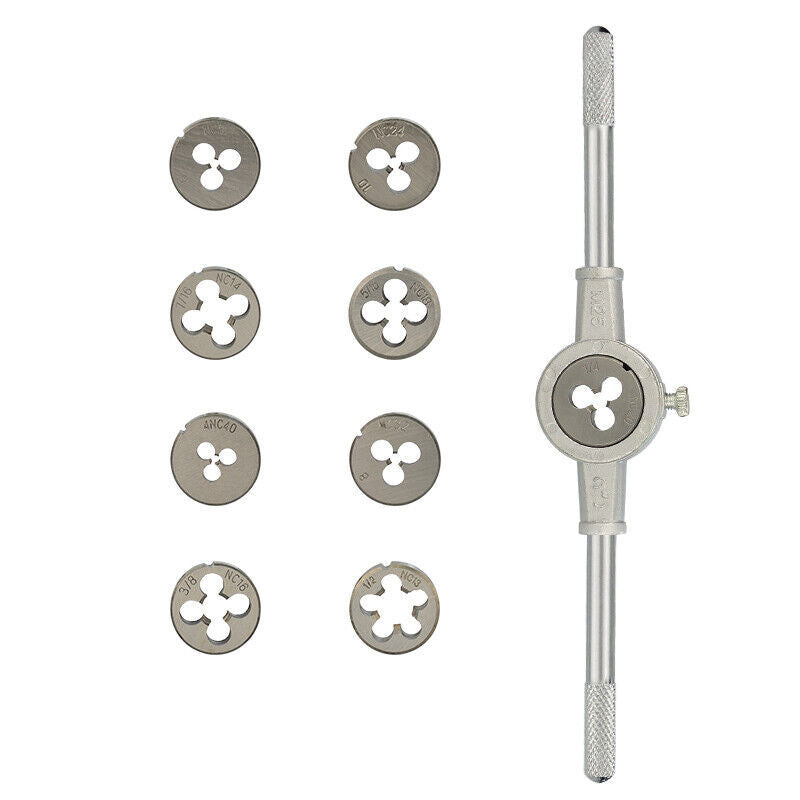 20pcs Hand Tap And Die Set Screw Thread Reamer M3-M12 Twist Drill Bit Tool Kit