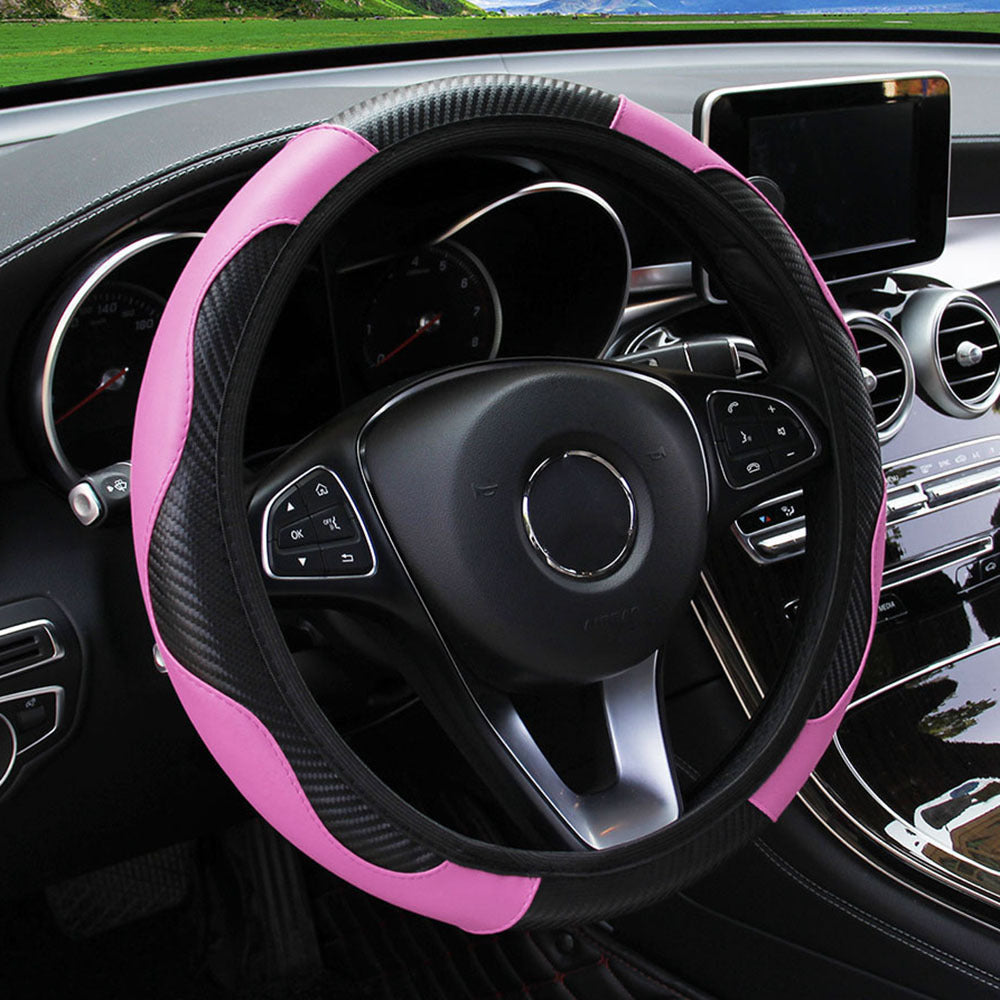 Carbon fiber sports steering wheel cover