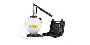 VEVOR Transmission Fluid Pump ATF Fluid Transfer Filler 7.5L with Control Valve & 15 Common Adapters Kit for Oil Replacement