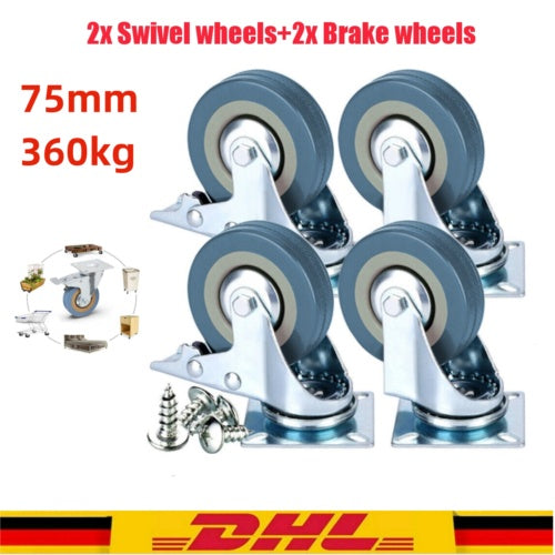 Transportrollen Set Of Wheels Suitable for Tool Box