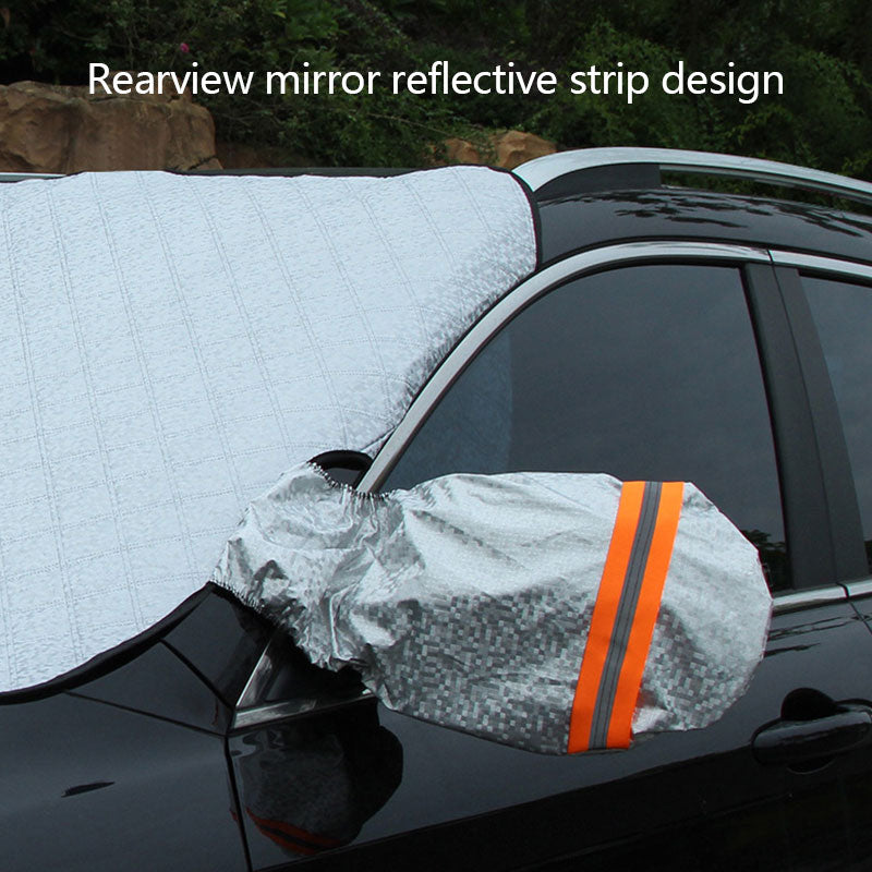 Car Snow Block Front Windshield Cover Anti-Frost Anti-Freeze Sunshade Shade Winter Snow Block Auto Supplies Sunshade