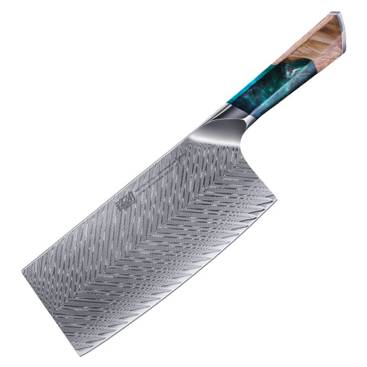Damascus Sharp Kitchen Knife Household Slicing Knife Chinese Chef's Knife