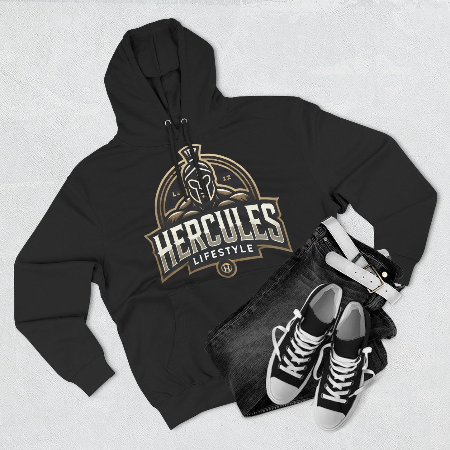Hercules Three-Panel Fleece Hoodie