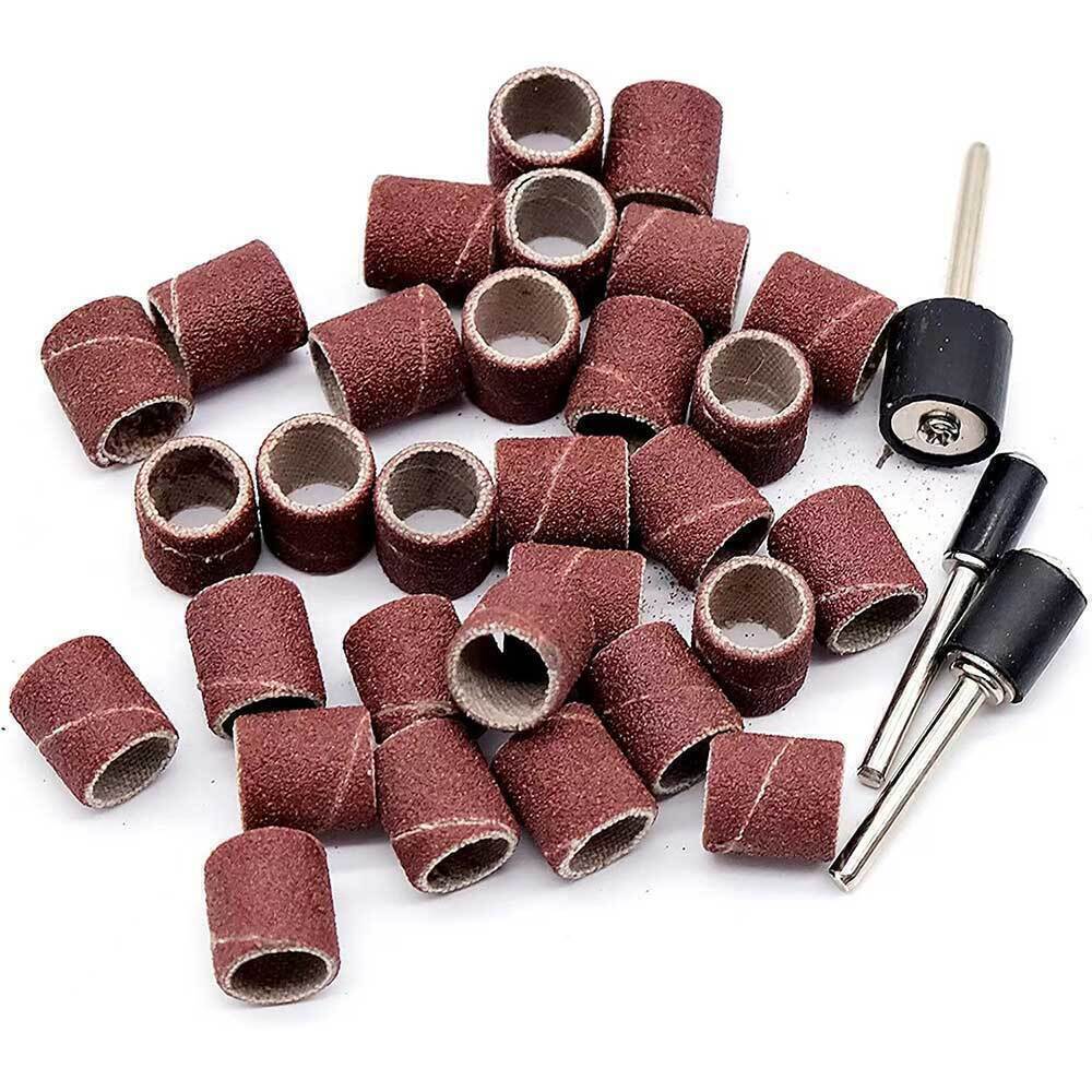 For Dremel 104pcs Sanding Bands Drum Sleeve Rotary Tool Kit For Dremel Accessories Mandrels