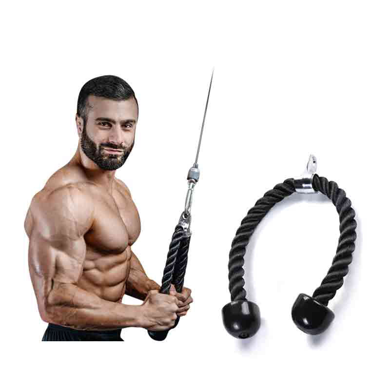 Triceps trainer biceps pull rope single double-headed pull down rope