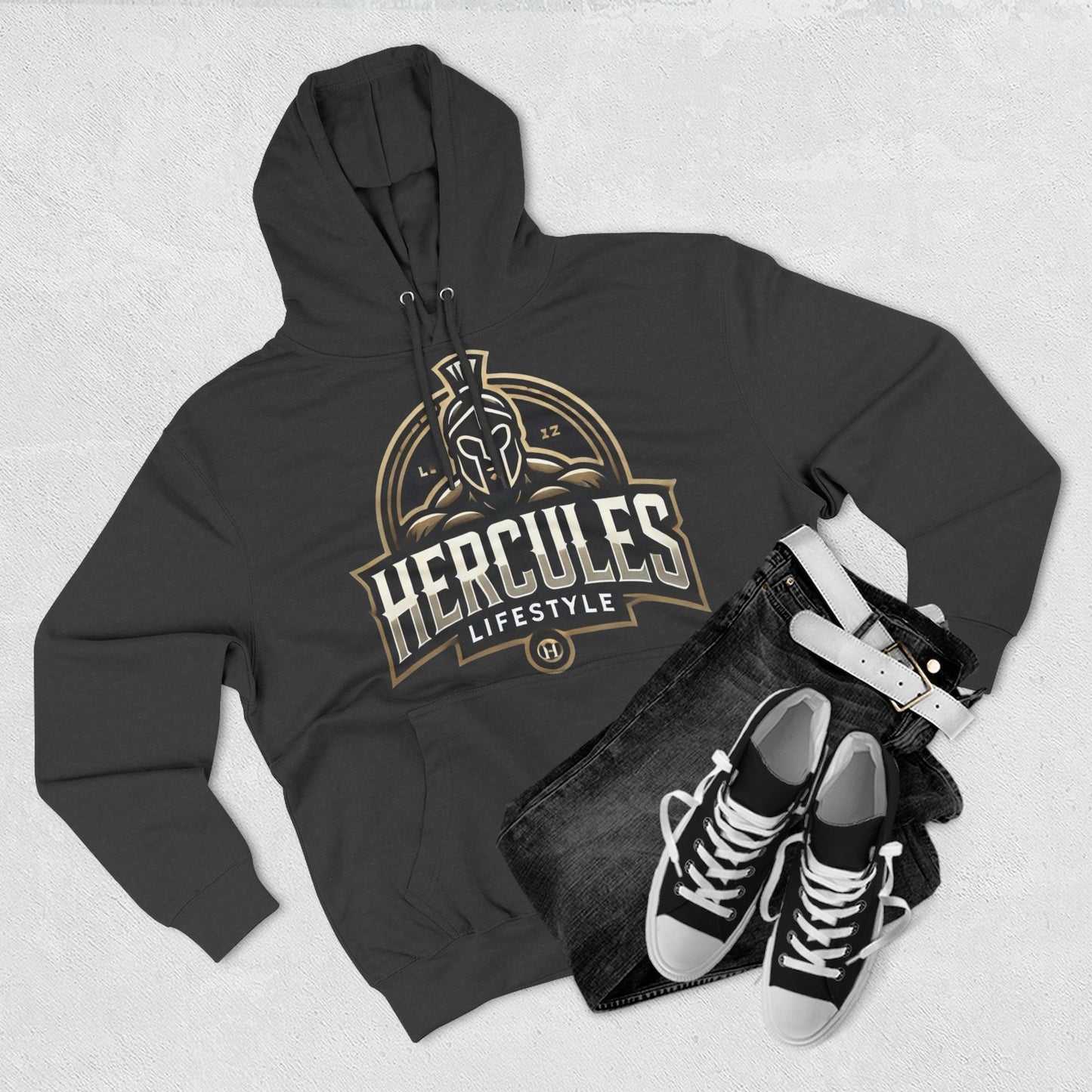 Hercules Three-Panel Fleece Hoodie