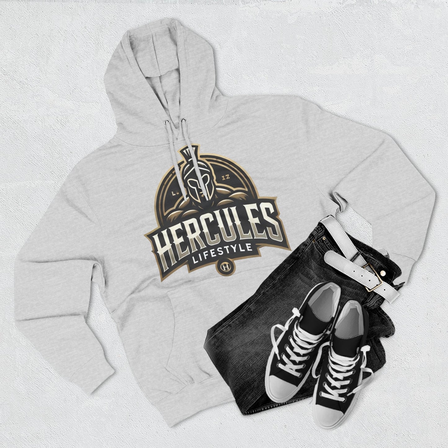 Hercules Three-Panel Fleece Hoodie