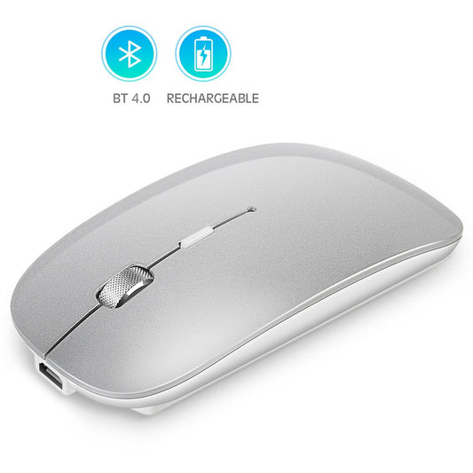 Rechargeable metal roller wireless Bluetooth mouse dual-mode PC mobile phone tablet wireless mouse