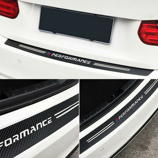 Carbon Fiber Car Rear Bumper Trunk Guard Protected Stickers
