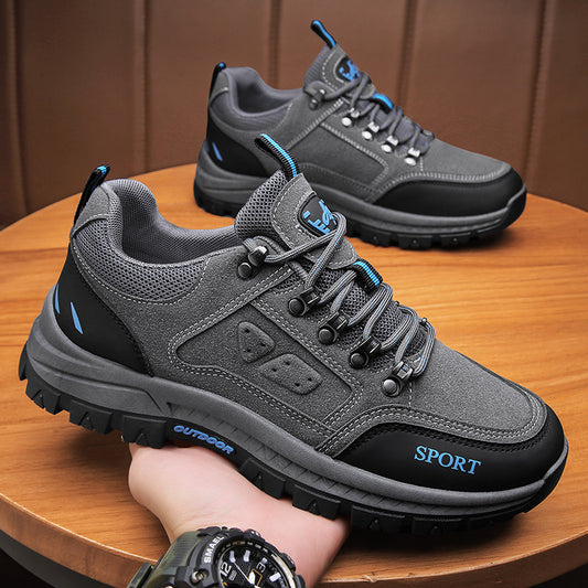 Men's shoes anti slip and wear-resistant construction site work travel shoes outdoor hiking workwear labor protection trendy shoes