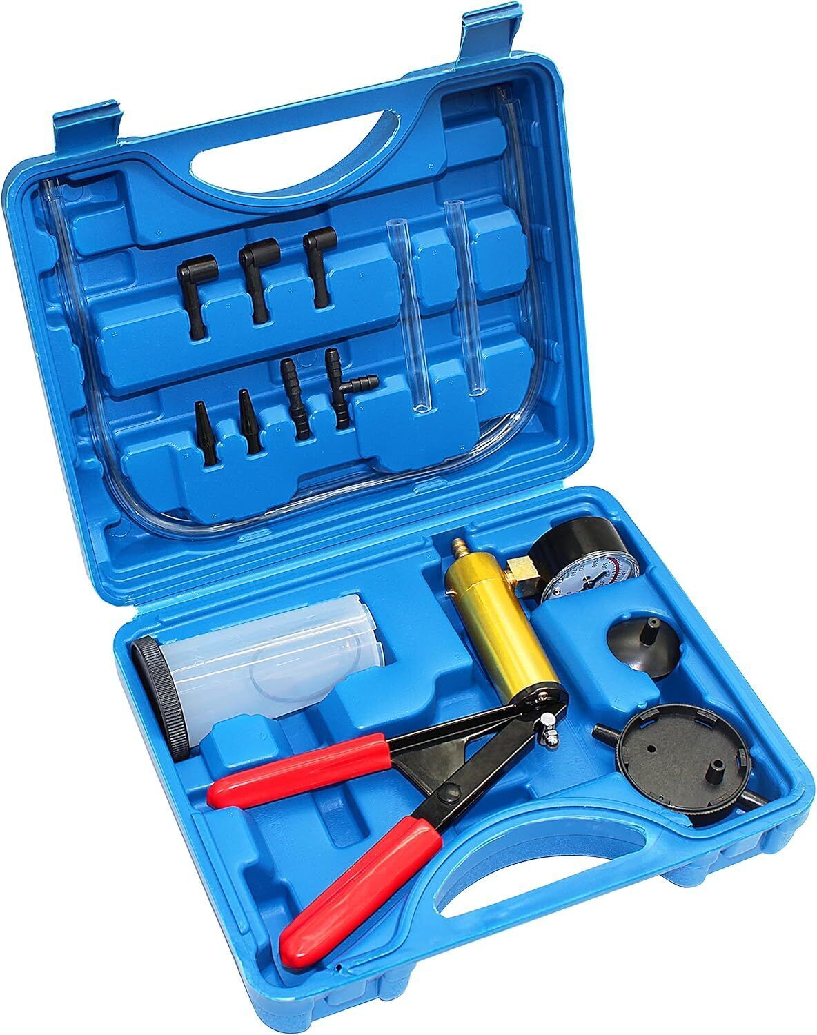 HAND VACUUM  HELD BRAKE BLEEDER TESTER SET BLEED CAR MOTORBIKE BLEEDING KIT