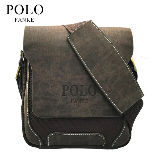 Designer Men's Messenger Bags PU Leather Oxford Vintage Mens  Crossbody Bag
