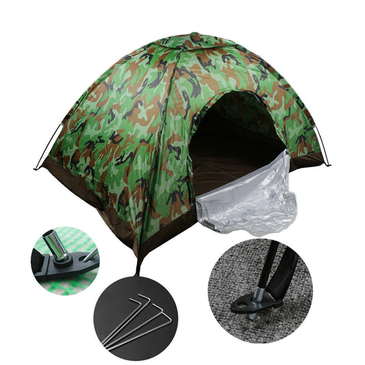 2-3 Man Automatic Instant Double Layer-Up Camping Tent Waterproof Outdoor