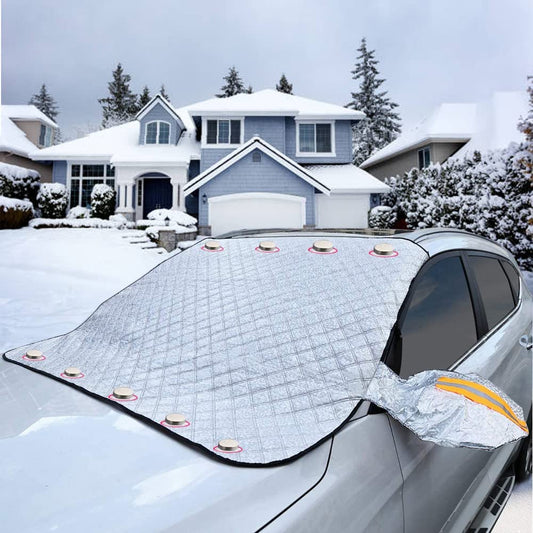 Car Snow Block Front Windshield Cover Anti-Frost Anti-Freeze Sunshade Shade Winter Snow Block Auto Supplies Sunshade