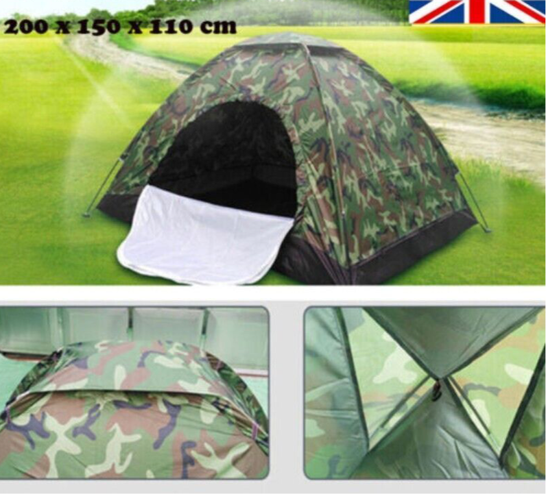 2-3 Man Automatic Instant Double Layer-Up Camping Tent Waterproof Outdoor