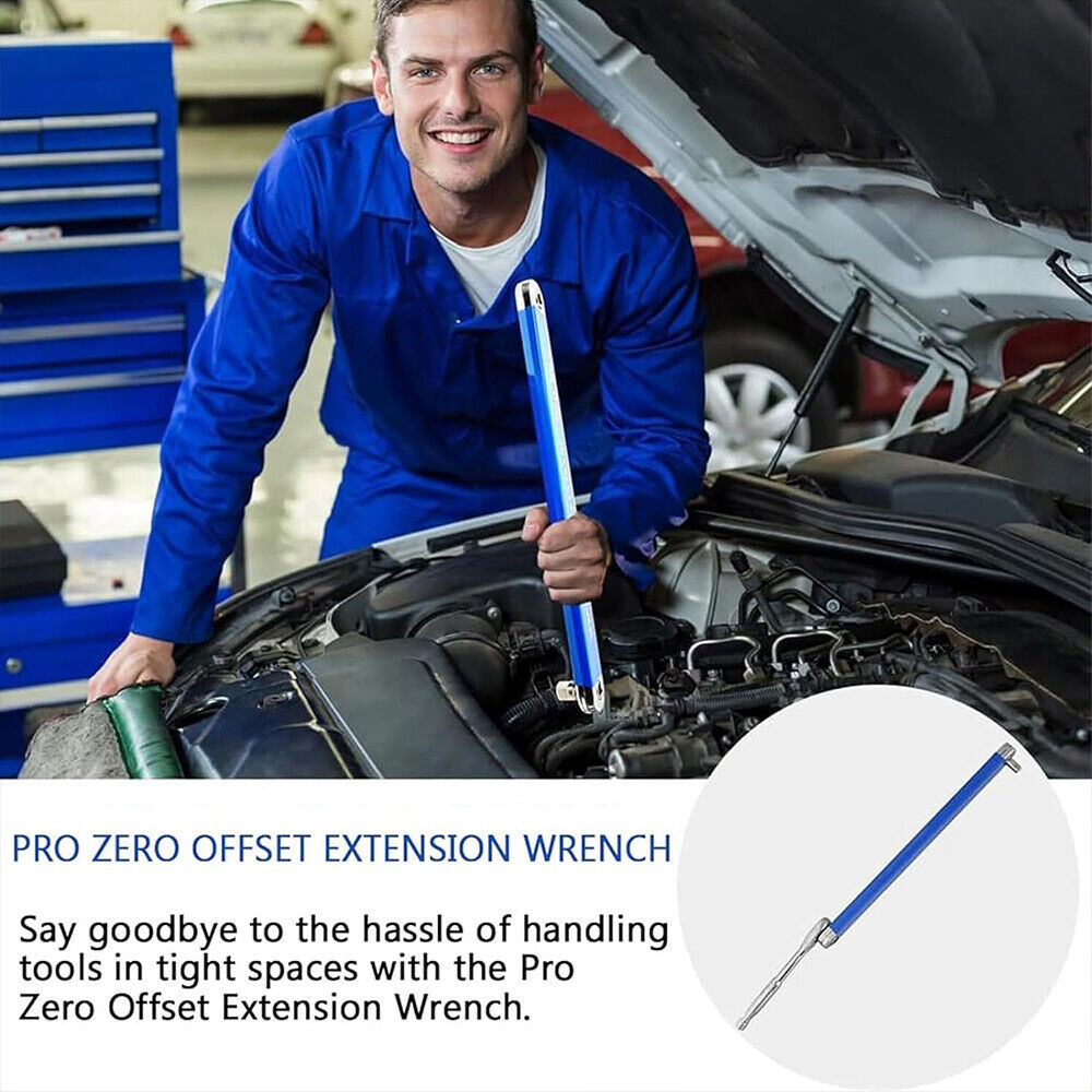 Offset Extension Wrench Ratchet Spanner Wrench Extender Adapters Multifunction
