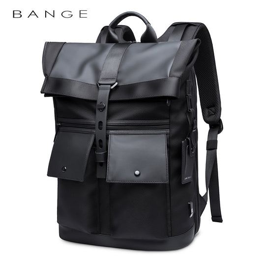 New BANGE Backpack Men's Casual Business Backpack Travel Large Capacity Backpack