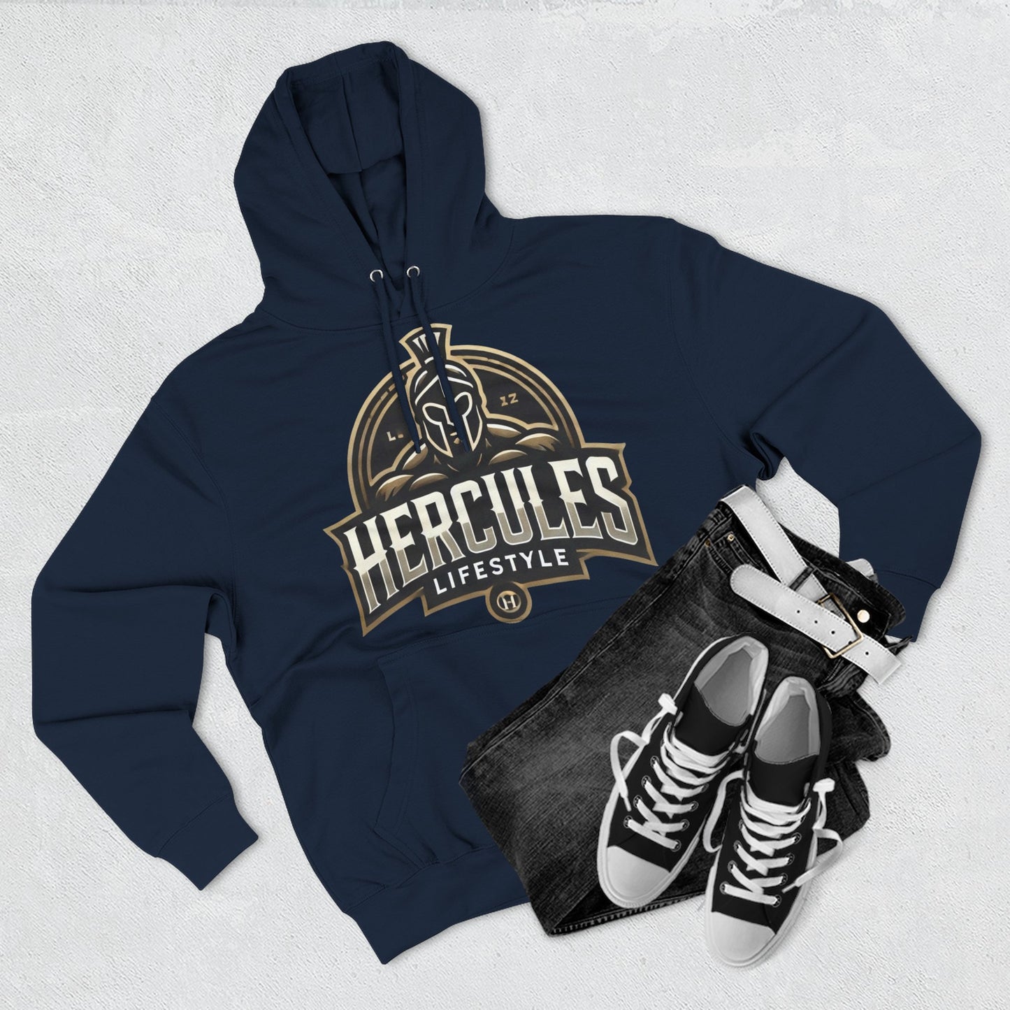 Hercules Three-Panel Fleece Hoodie