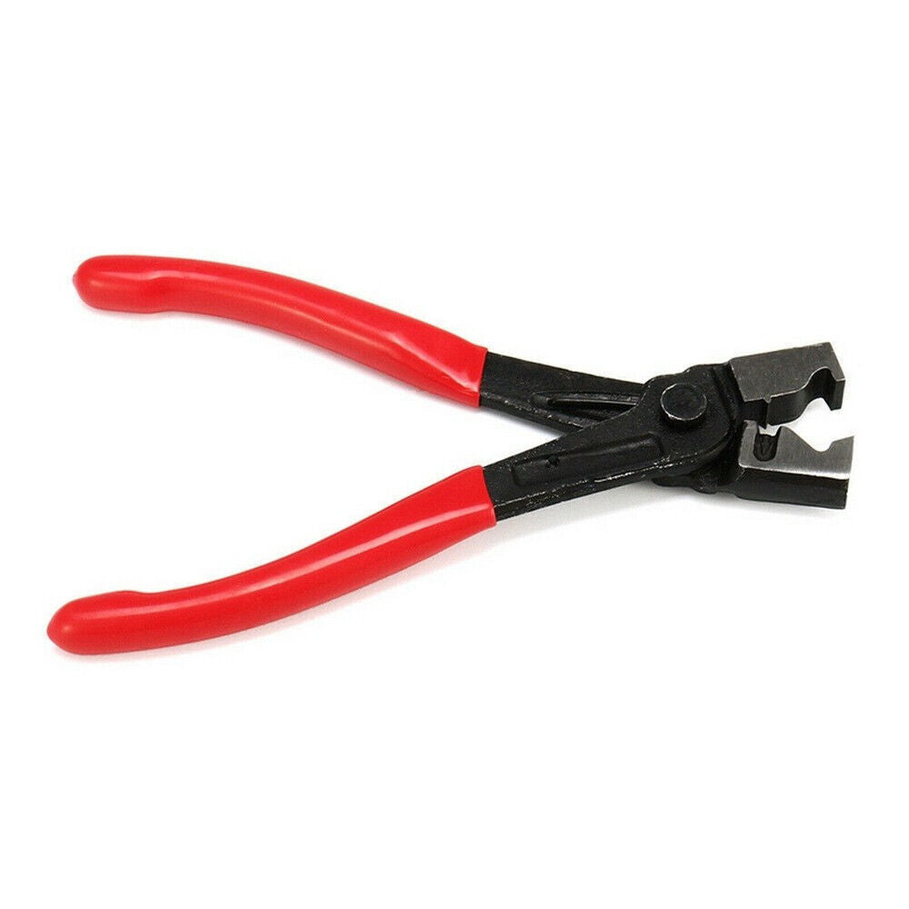 1pc Red Clicr-R Type Hose Clip Plier Practical Metal Collar Clamp Swivel Tool