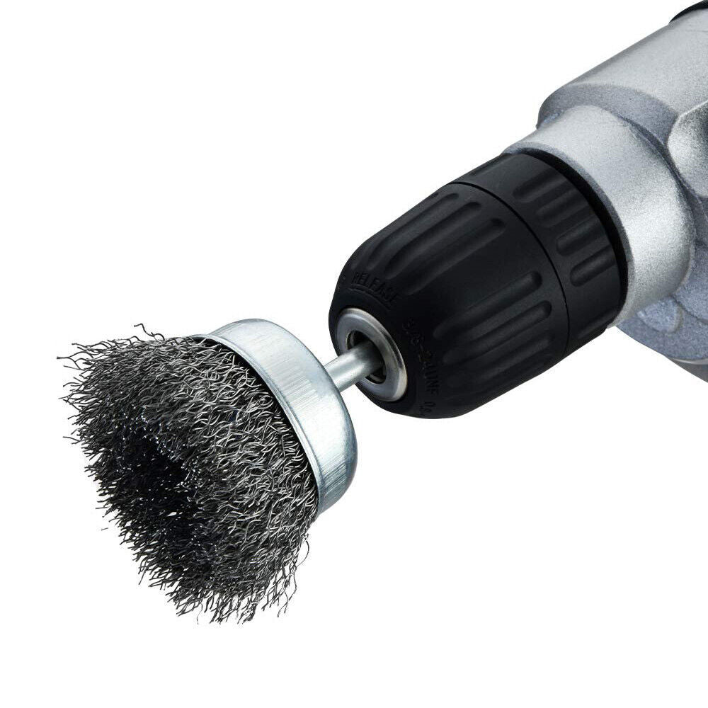 6Pcs Brush Drill Attachment Bit Kit  Wire Cleaning Wheel For Cleaning Rust UK