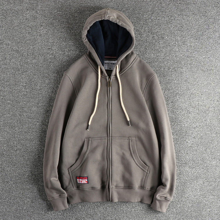 Cardigan Sweater Men's All-match Casual Solid Color Hoodie Fashion