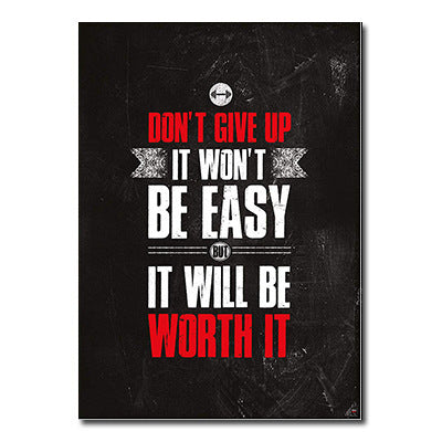Silk Poster Print Gym Room Fitness Wall Art Pictures For Home Decor