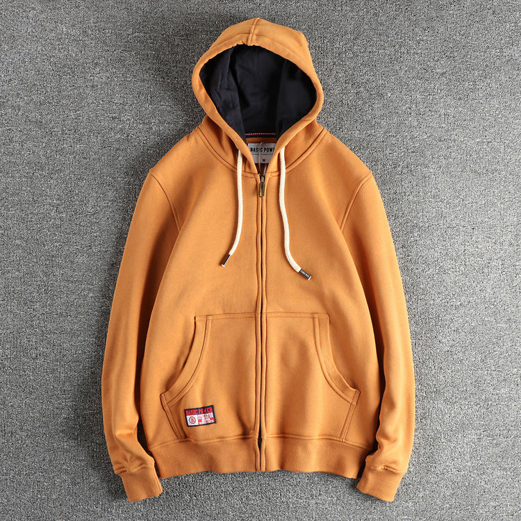 Cardigan Sweater Men's All-match Casual Solid Color Hoodie Fashion