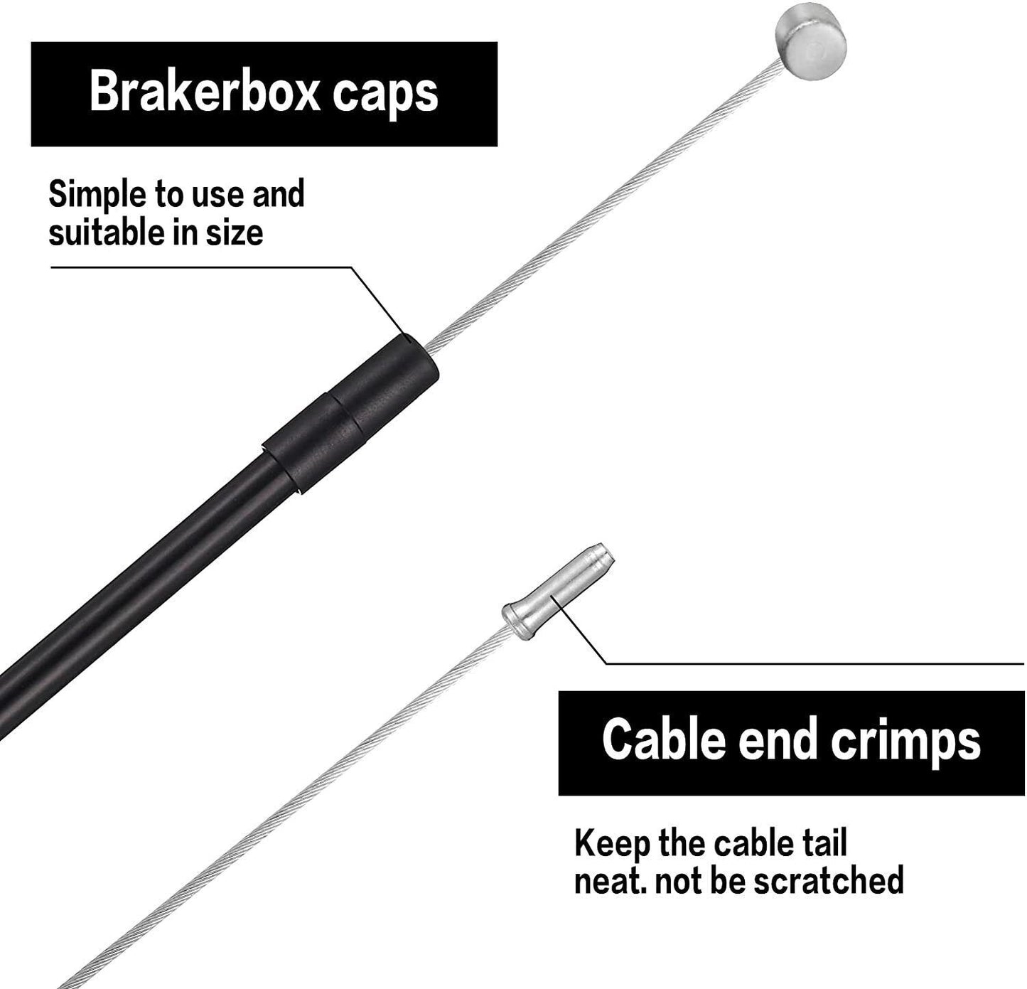 Bicycle Cable Brake Set Gear Universal Mountain Road Bike Repair Cable Hose Kit