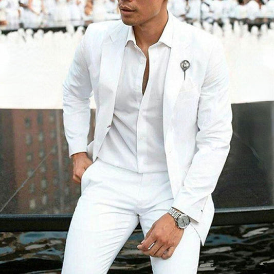 Men's Suit Suit Two-piece Groomsman Clothing