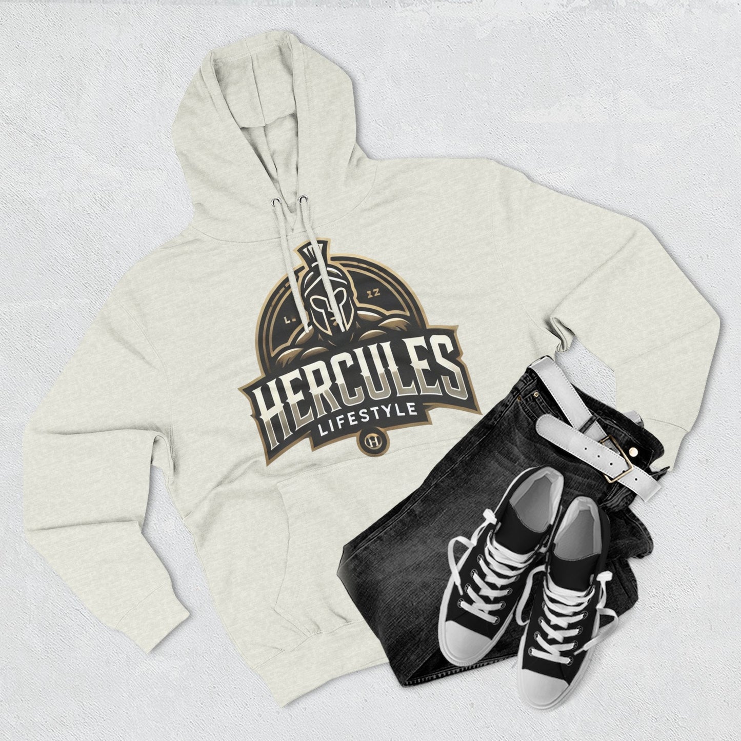 Hercules Three-Panel Fleece Hoodie