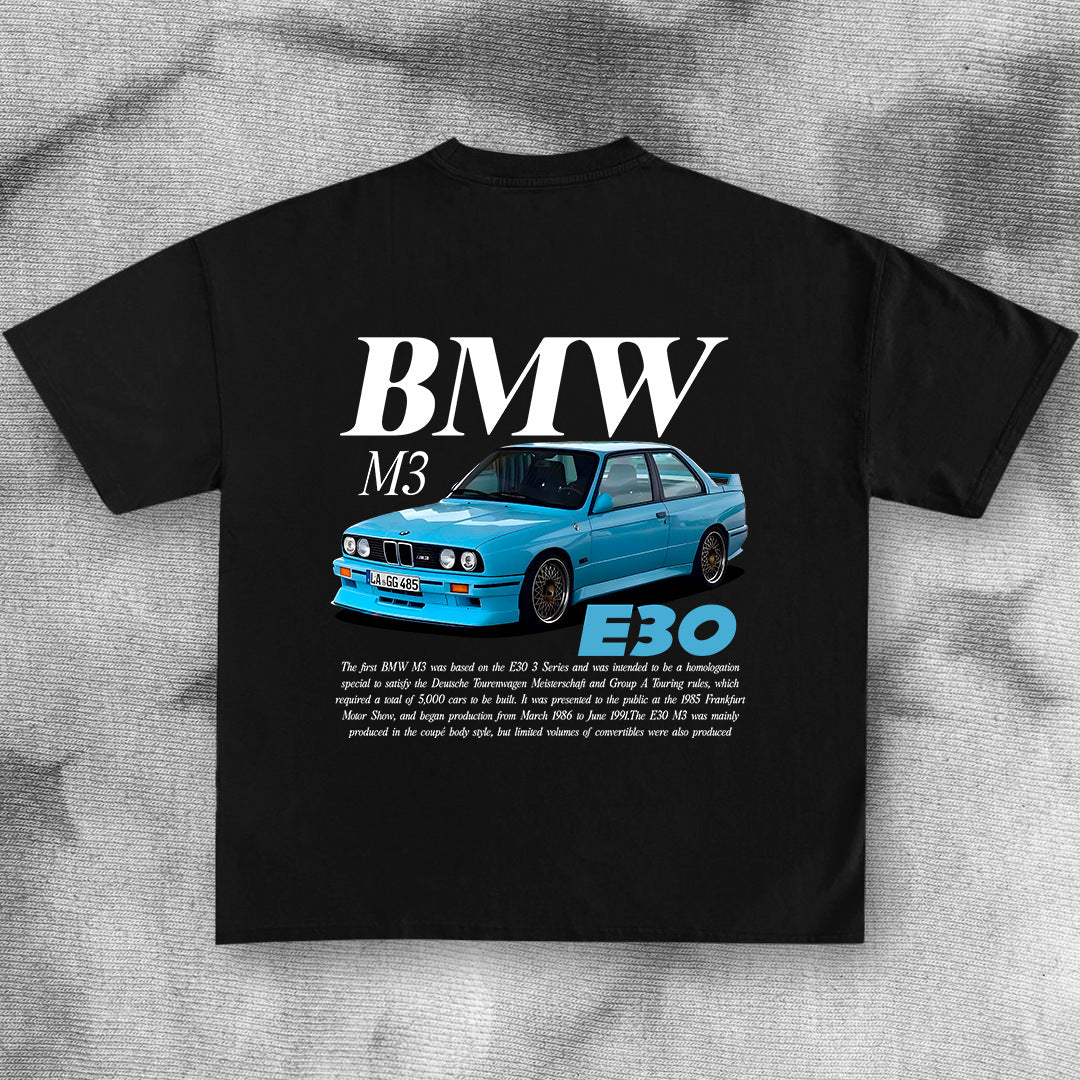 BMW M3 E30 Car T Shirt Mens Clothing