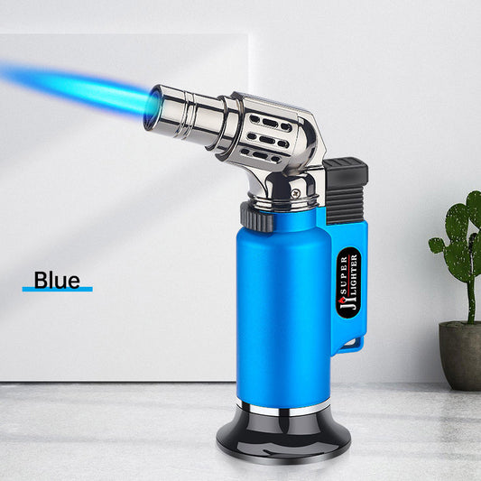 Windproof Turbo Gas Lighters Welding Torch Kitchen Cooking Adjustable Flame Powerful   Cigar Lighter For Men Gifts