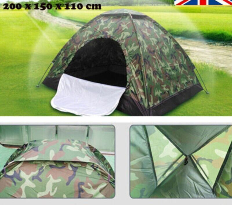 2-3 Man Automatic Instant Double Layer-Up Camping Tent Waterproof Outdoor
