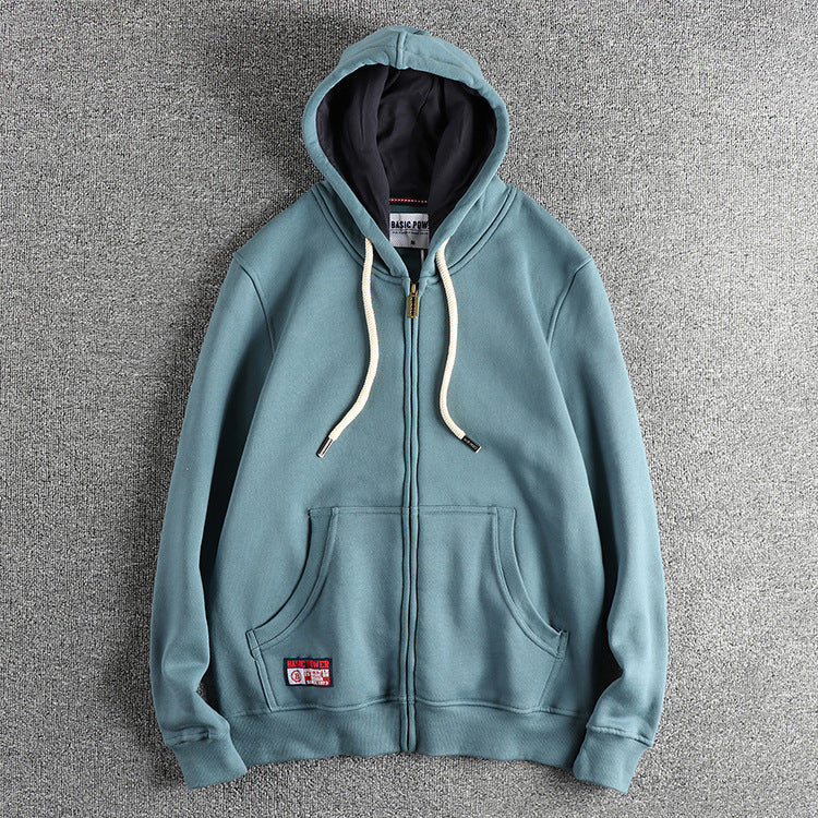 Cardigan Sweater Men's All-match Casual Solid Color Hoodie Fashion