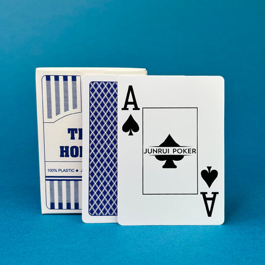 Texas Hold'em PVC waterproof poker, coarse frosted, pro - authorized, wide & large - printed