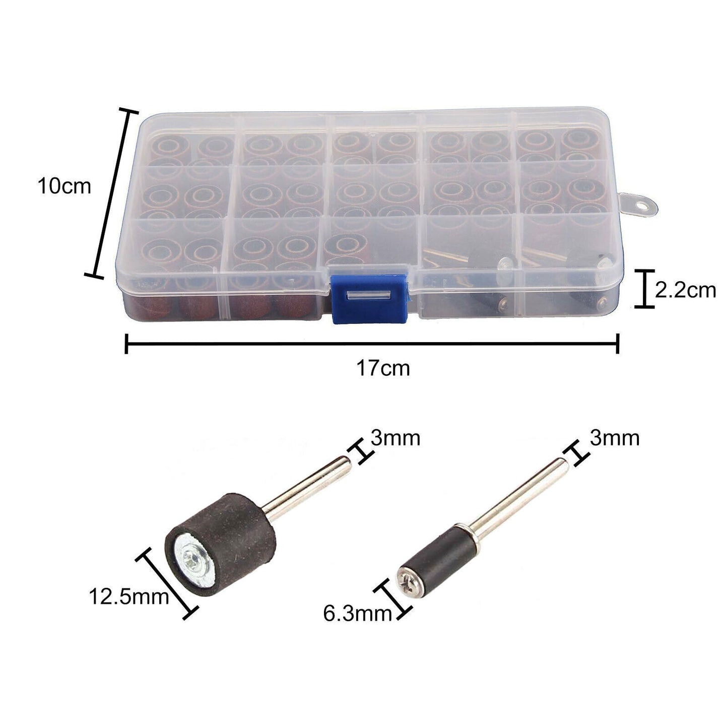 For Dremel 104pcs Sanding Bands Drum Sleeve Rotary Tool Kit For Dremel Accessories Mandrels