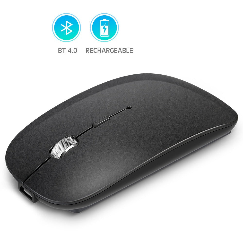 Rechargeable metal roller wireless Bluetooth mouse dual-mode PC mobile phone tablet wireless mouse