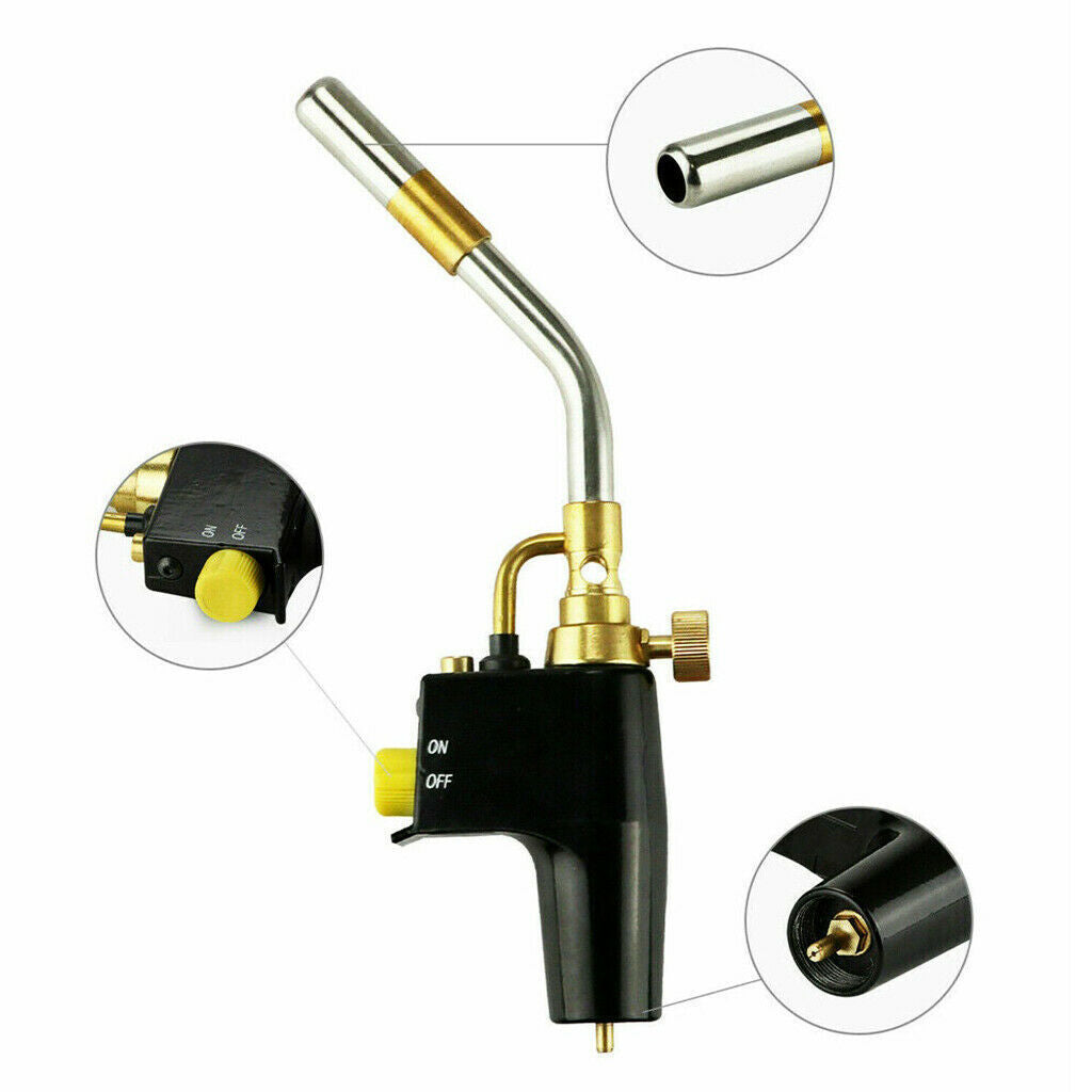Propane Mapp Gas Blow Torch Welding Soldering Brazing Plumbers Tool 3 Tips GB
