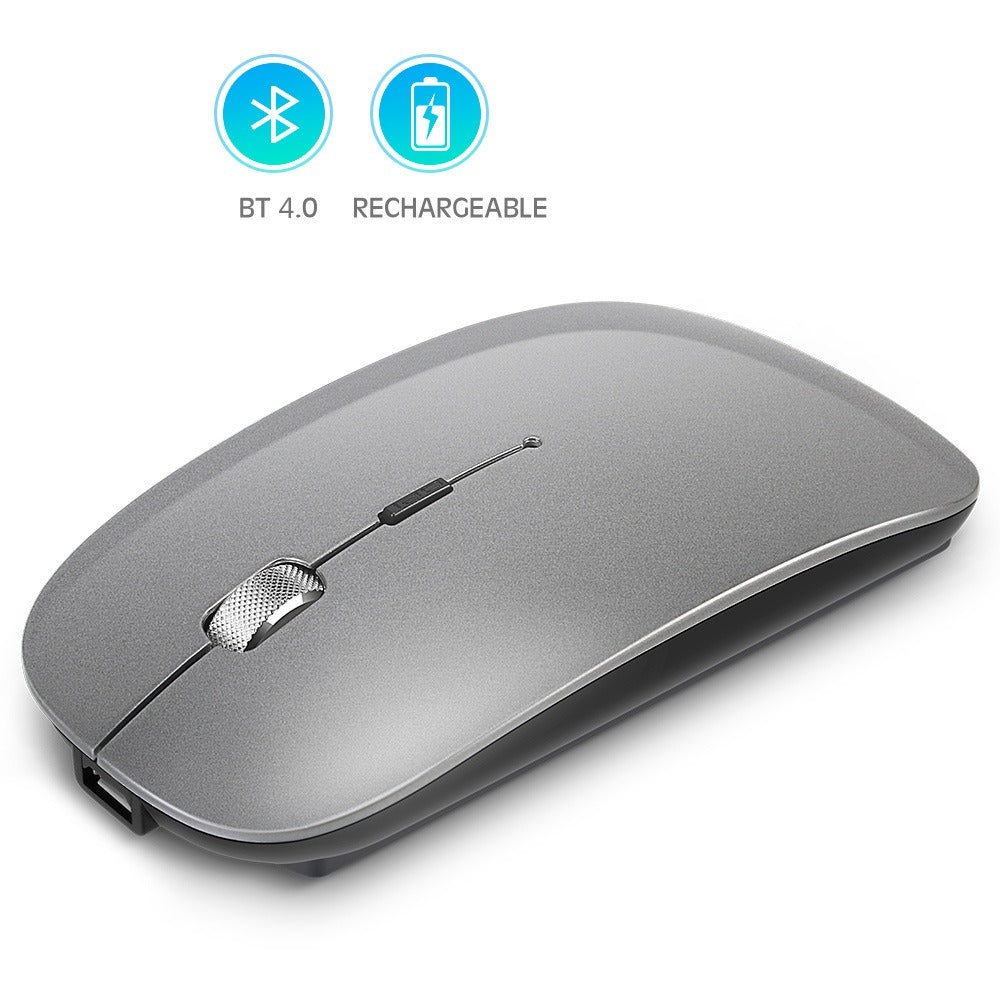 Rechargeable metal roller wireless Bluetooth mouse dual-mode PC mobile phone tablet wireless mouse