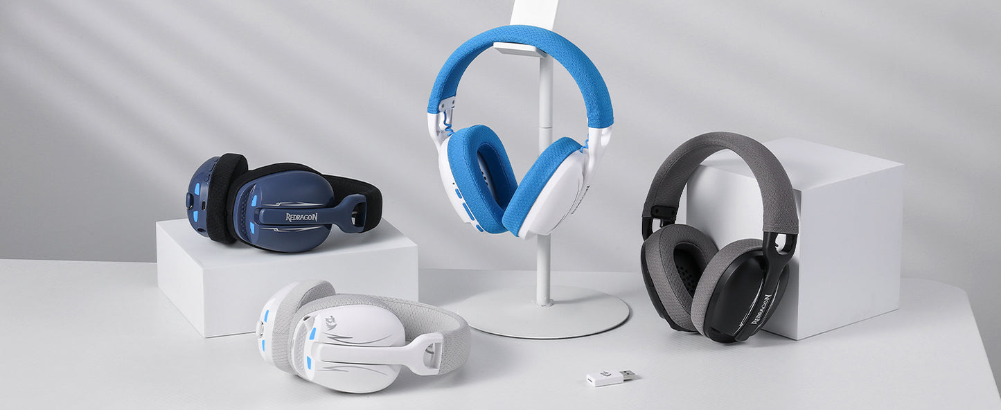 Redragon H878 Gaming Headset, 2.4Ghz/BT/Wired