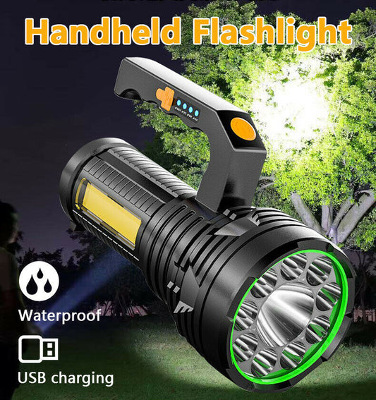 Strong Light Portable Flashlight Multi-Function Rechargeable Waterproof Searchlight Outdoor Emergency USB Outdoor Light