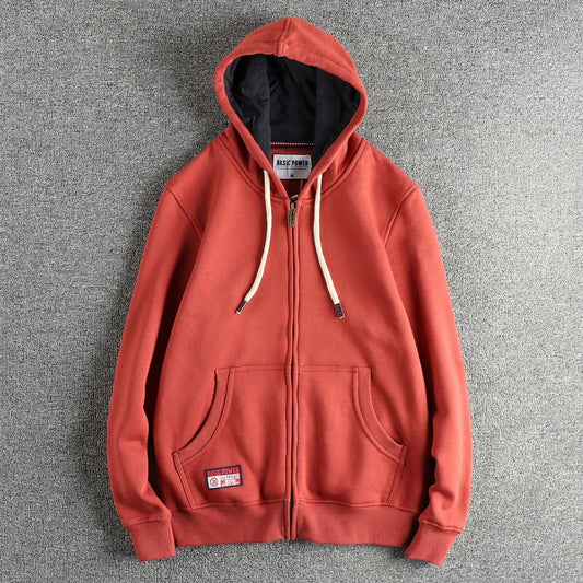 Cardigan Sweater Men's All-match Casual Solid Color Hoodie Fashion