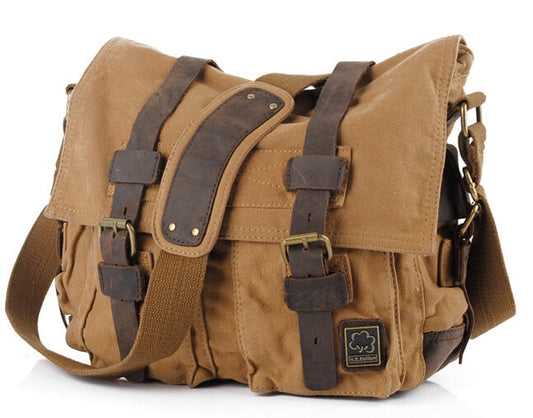 Men Military Army Vintage Crossbody Bag Men's Messenger Shoulder large Bags Casual High Quality shoulder bag